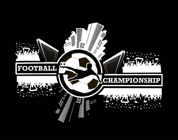 Logo Campeonato de fútbol — Vector de stock