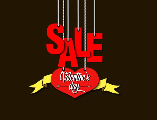 Valentinstag-Verkauf — Stockvektor