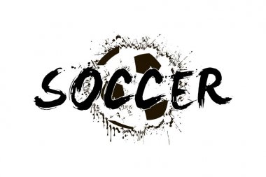 Afiş arka plan soyut futbol üzerinde yazıt futbol 