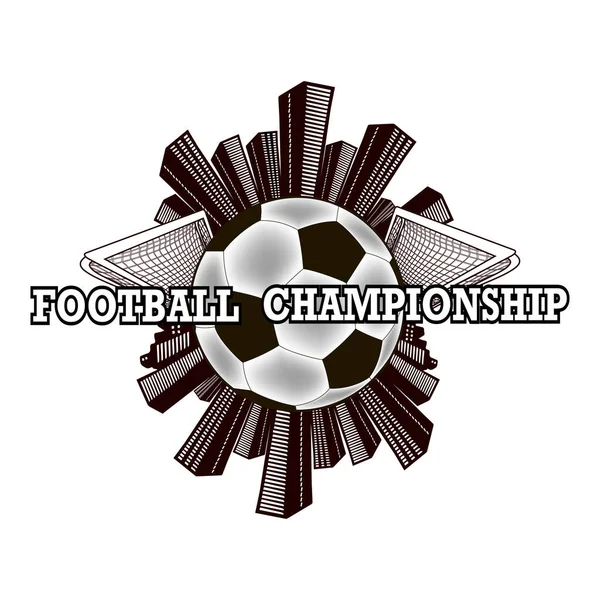 Πρωτάθλημα ποδοσφαίρου λογότυπο — Διανυσματικό Αρχείο