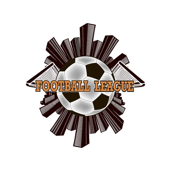 Logo campionato di calcio — Vettoriale Stock