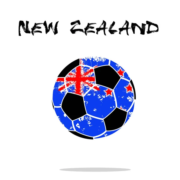 Yeni Zelanda bir soyut futbol topu olarak bayrağı