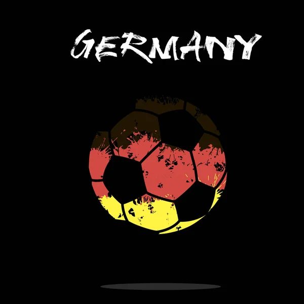 Bandera de Alemania como pelota de fútbol abstracta — Archivo Imágenes Vectoriales