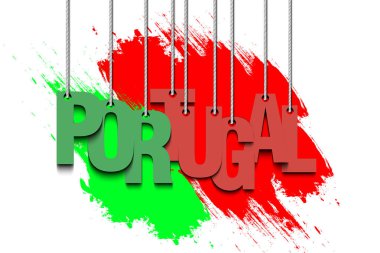 Word Portekiz asılı halatlar üzerinde