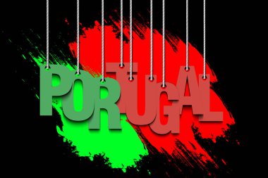 Word Portekiz asılı halatlar üzerinde