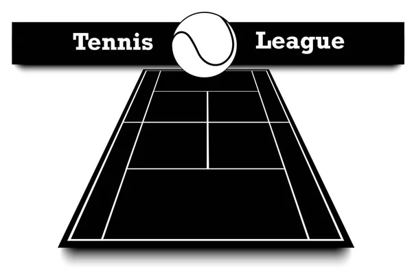 Матч по теннису — стоковый вектор