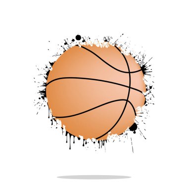 Arka plan soyut basketbol topu lekesi