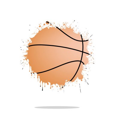Arka plan soyut basketbol topu lekesi