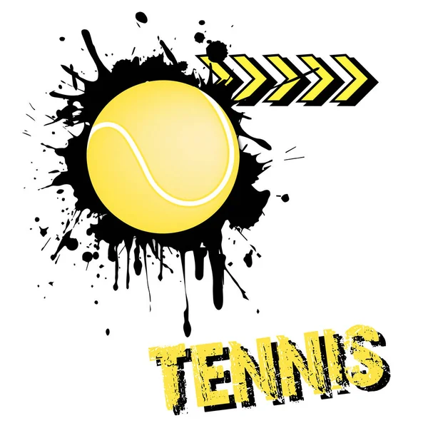 Bakgrunden abstrakt tennisboll från blotting — Stock vektor