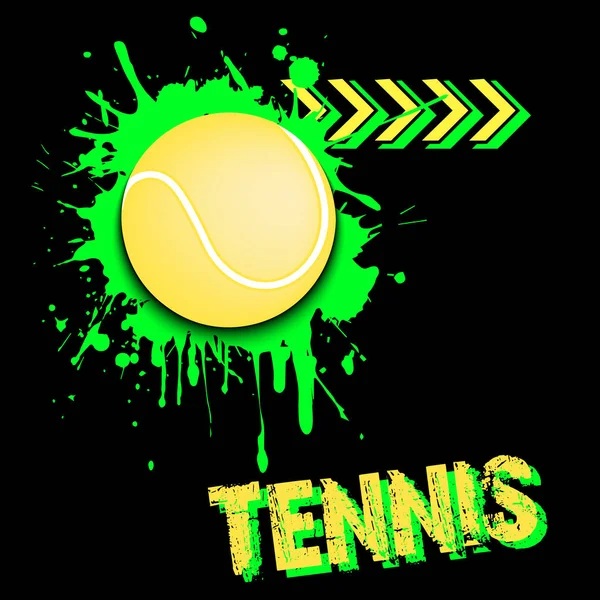 Fond abstrait balle de tennis de taches — Image vectorielle