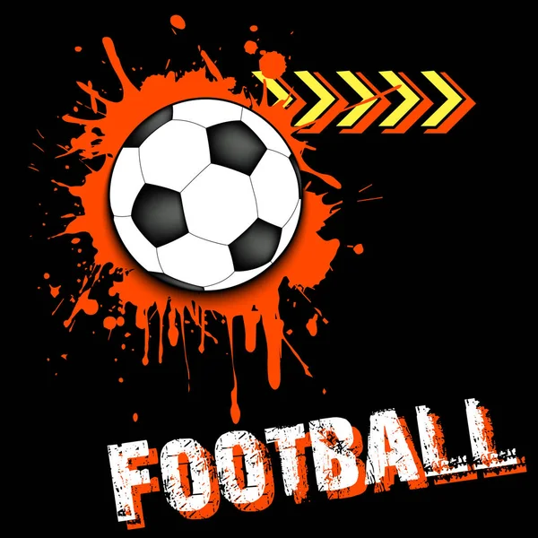 しみから背景抽象的なサッカー ボール — ストックベクタ