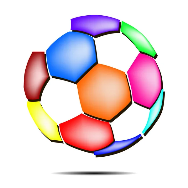 Icono de pelota de fútbol — Vector de stock