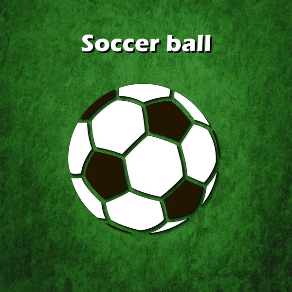 Icono de pelota de fútbol — Vector de stock