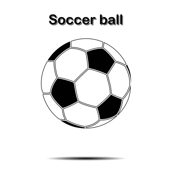 Icône de ballon de football — Image vectorielle