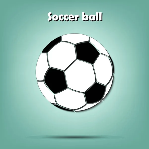 Icône de ballon de football — Image vectorielle