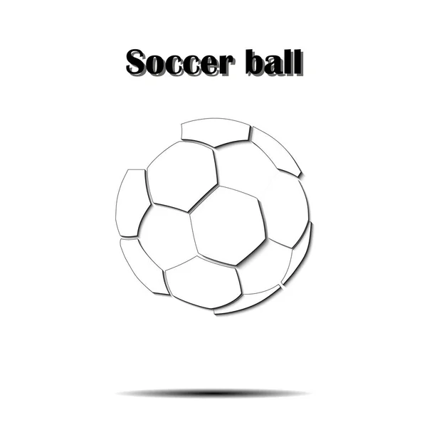 Soccer ball icon — Stock Vector