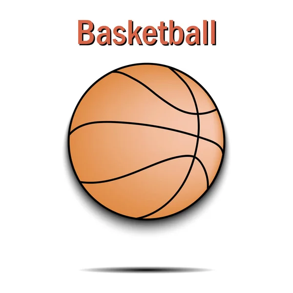 Icona della pallacanestro — Vettoriale Stock