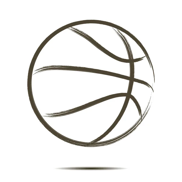 Basketbollsikon — Stock vektor