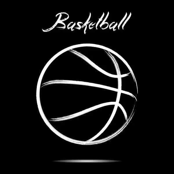 Icono de pelota de baloncesto — Vector de stock