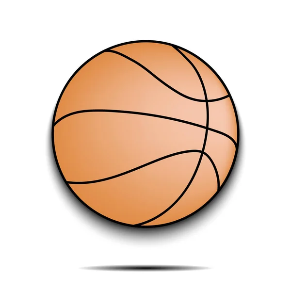 Basketbollsikon — Stock vektor