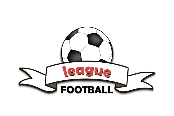 Logo voetbalcompetitie — Stockvector