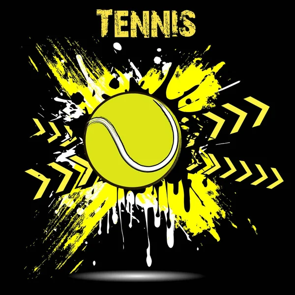 Fond abstrait balle de tennis de taches — Image vectorielle