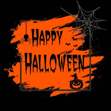 Cadılar Bayramın kutlu olsun afiş izole arka plan üzerinde