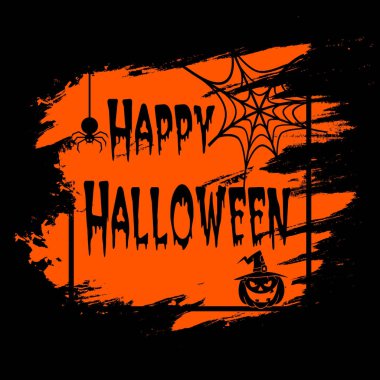 Cadılar Bayramın kutlu olsun afiş izole arka plan üzerinde