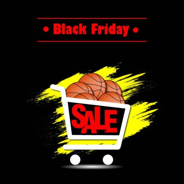 Siyah Cuma satış basketbol