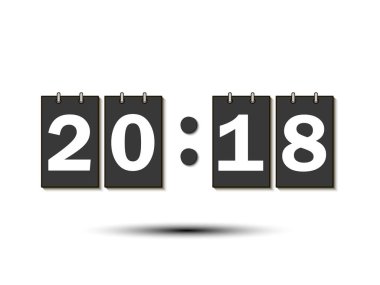 Sayısal puan tahtası üzerinde rakamlar 2018