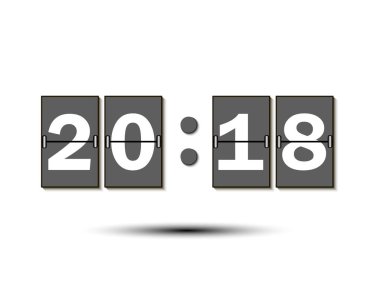 Sayısal puan tahtası üzerinde rakamlar 2018