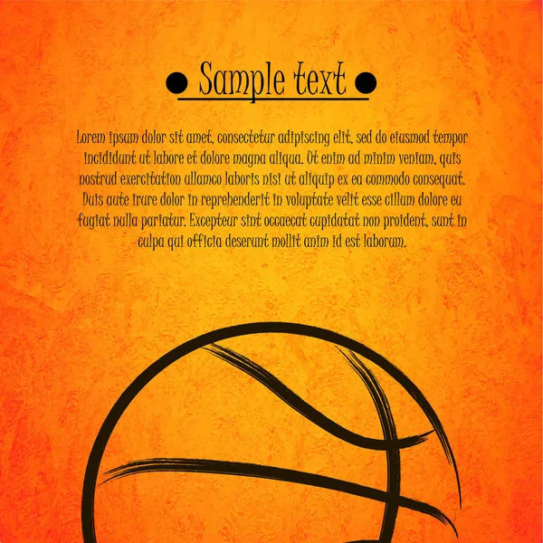 Баскетбольний м'яч фону — стоковий вектор