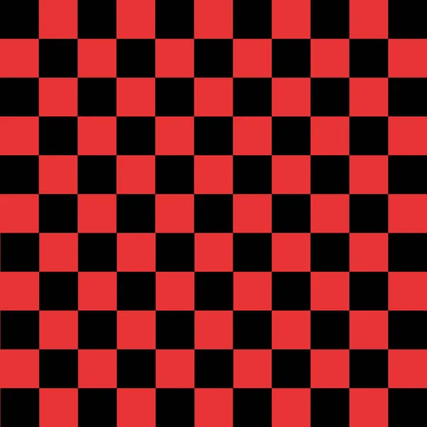 Zwarte en rode geruite achtergrond — Stockvector