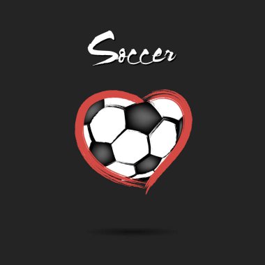 Futbol topu gibi bir kalp şeklinde