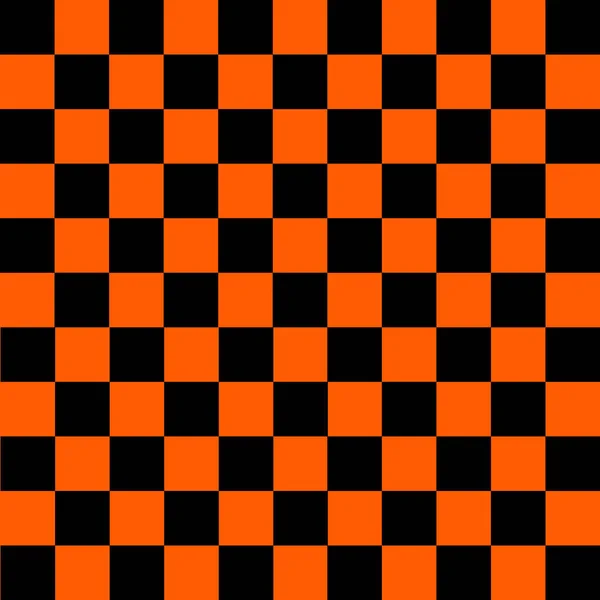 Black and orange checkered background — Stock Vector
