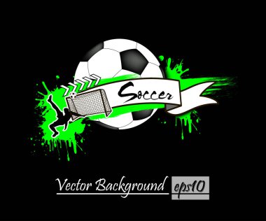 Arka plan soyut futbol topu lekesi