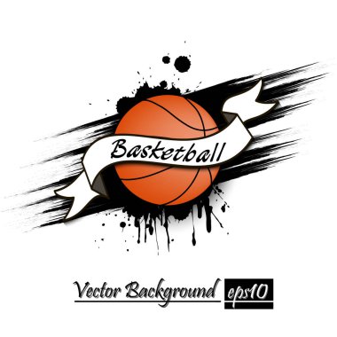 Arka plan soyut basketbol topu lekesi