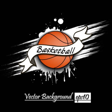 Arka plan soyut basketbol topu lekesi