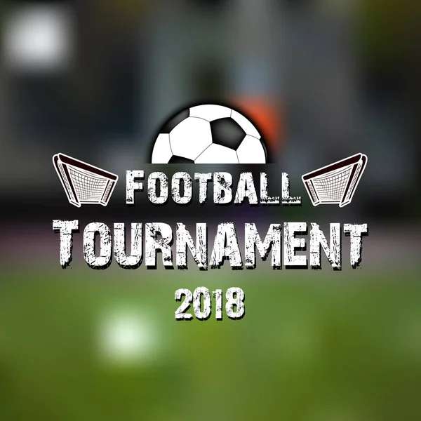 Logo Fußballturnier 2018 — Stockvektor