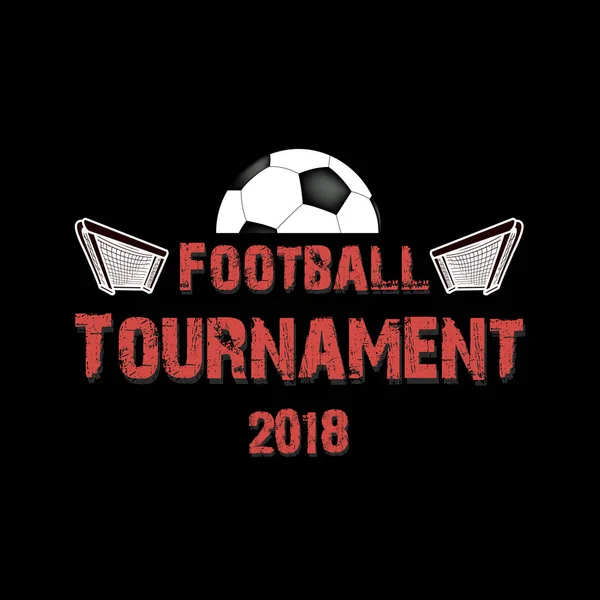 Logo turnieju piłki nożnej 2018 — Wektor stockowy
