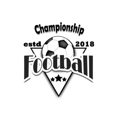 Futbol logo tasarım şablonu