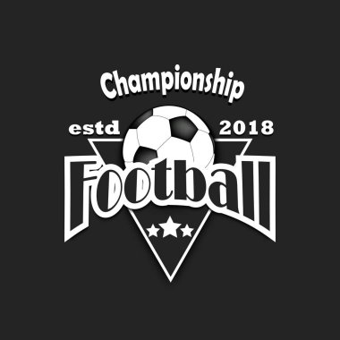 Futbol logo tasarım şablonu