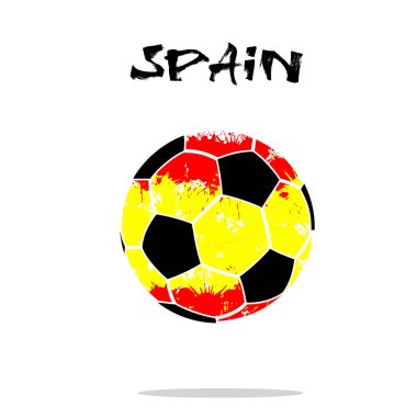 İspanya bir soyut futbol topu olarak bayrağı