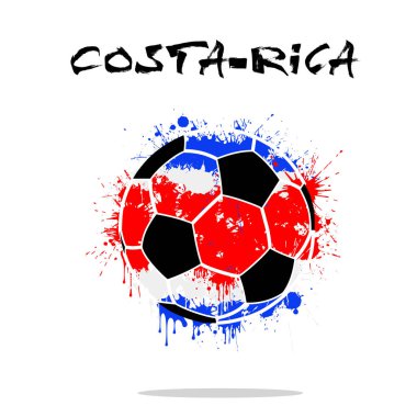 Bir soyut futbol topu olarak Kanada bayrağı