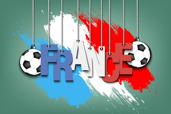 Banner mit der Aufschrift Frankreich — Stockvektor