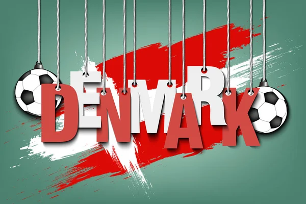 Banner l'iscrizione Danimarca — Vettoriale Stock