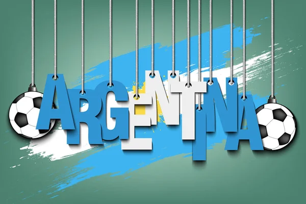 Banner η επιγραφή Αργεντινή — Διανυσματικό Αρχείο