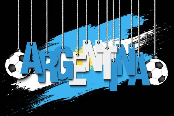 Banner la inscripción Argentina — Archivo Imágenes Vectoriales