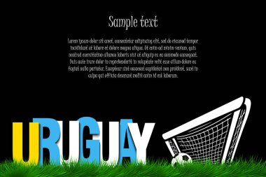 Uruguay ve kapıdaki bir futbol topu