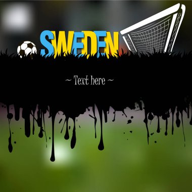 İsveç futbol topu ve kapısı ile